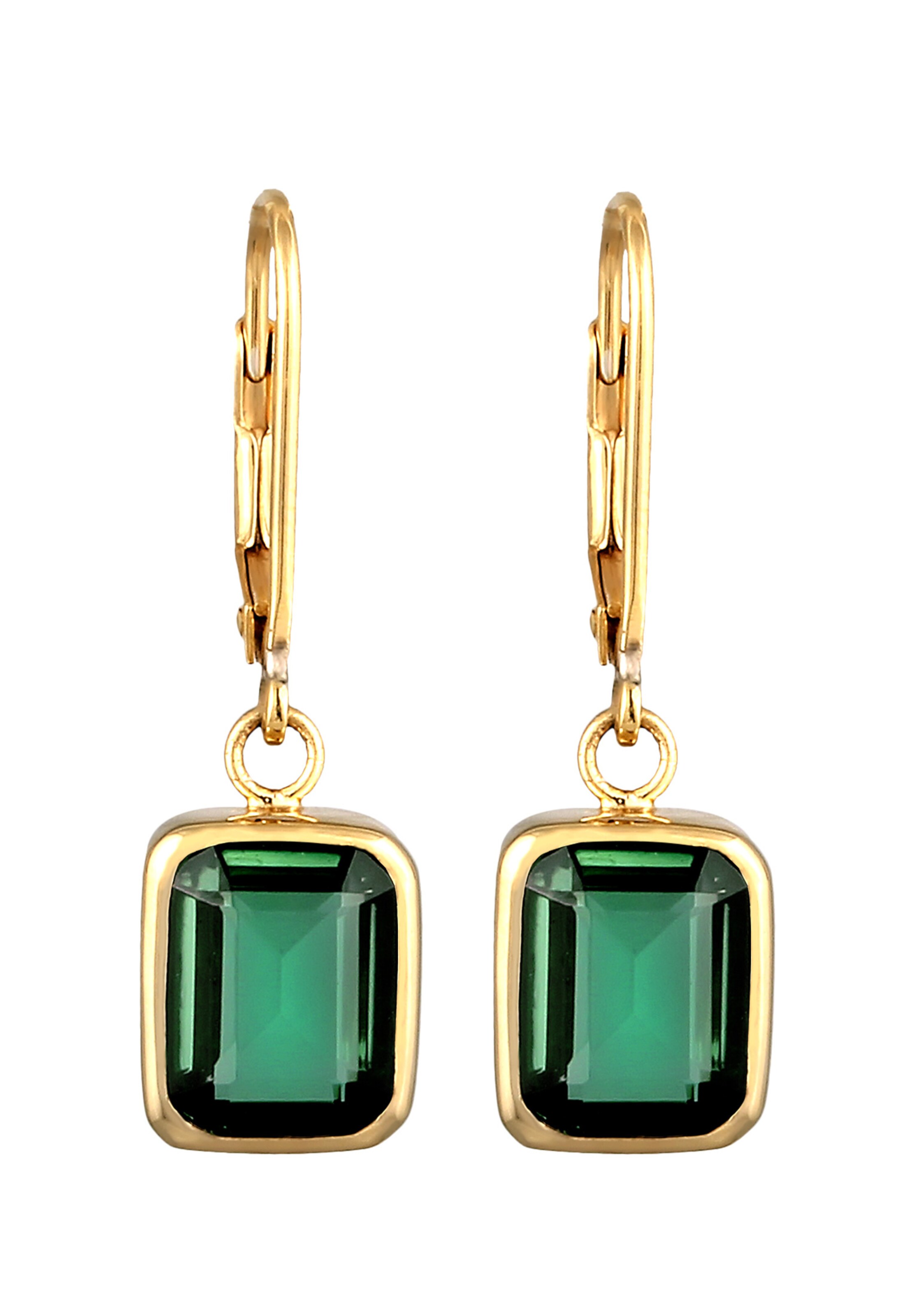 ELLI PREMIUM Ohrringe Quarz in Gold