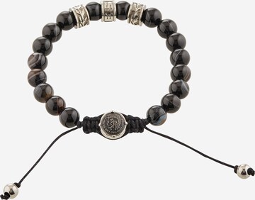 DIESEL - Pulsera en negro: frente