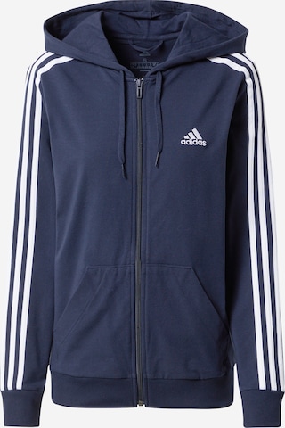 ADIDAS SPORTSWEAR Sportsweatjacke in Blau: predná strana