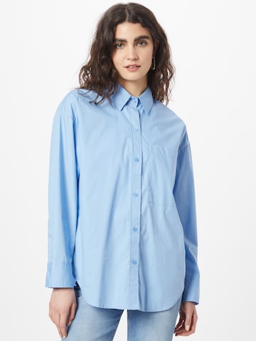 Abercrombie & Fitch Blouse in Blauw: voorkant