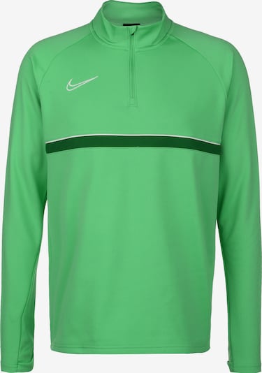 NIKE Sportsweatshirt 'Academy' in limette / dunkelgrün / weiß, Produktansicht