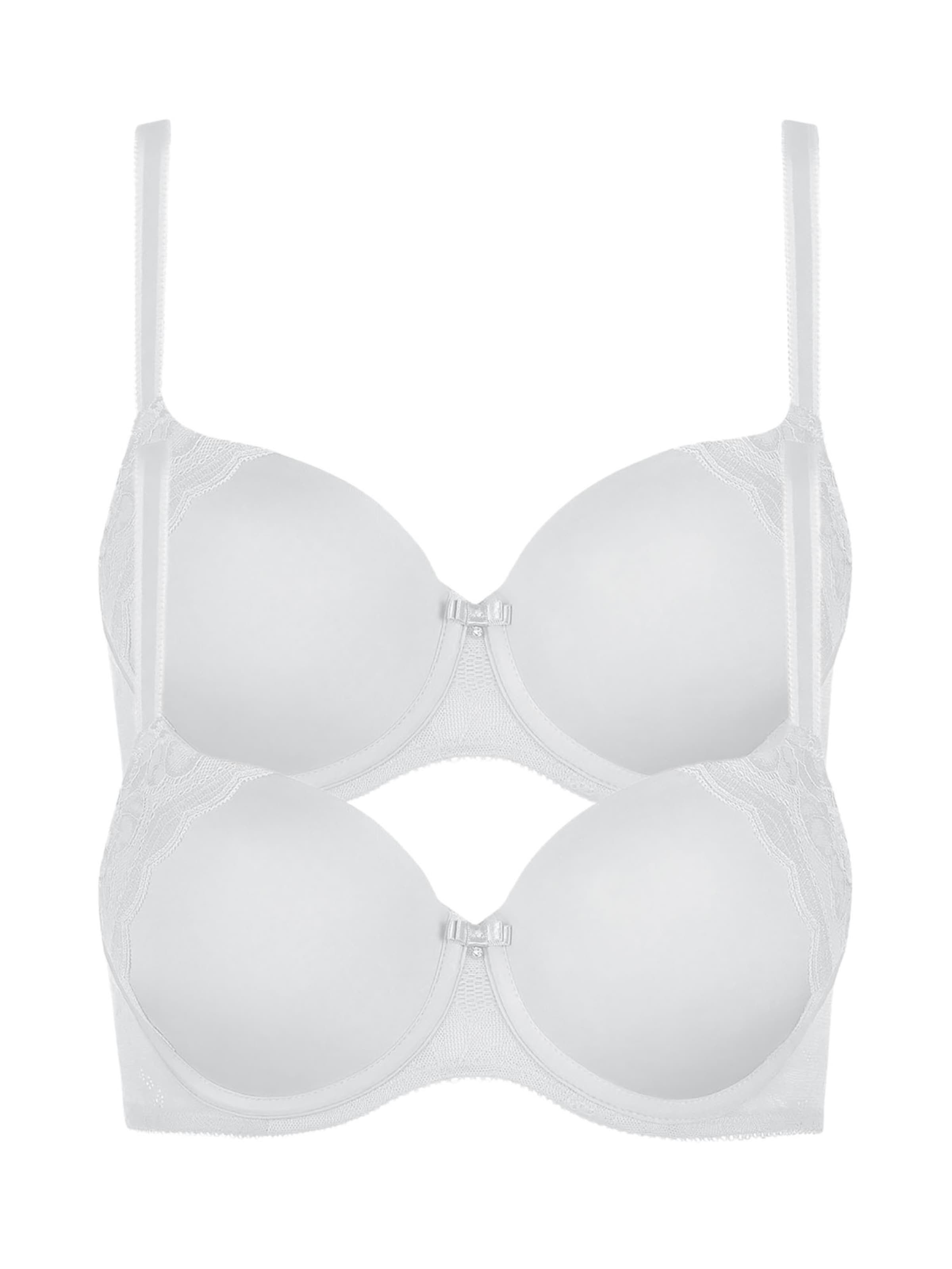 Lisca T-Shirt BH 'Evelyn'‌‌‌ in Weiß: Vorderseite