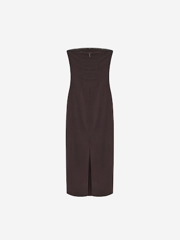 Robe de cocktail Dilvin en marron