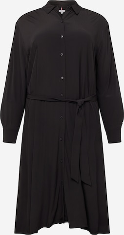 Tommy Hilfiger Curve Shirt Dress in Black: front