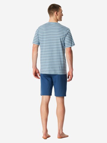 SCHIESSER Pyjama kort 'Casual Nightwear' in Blauw
