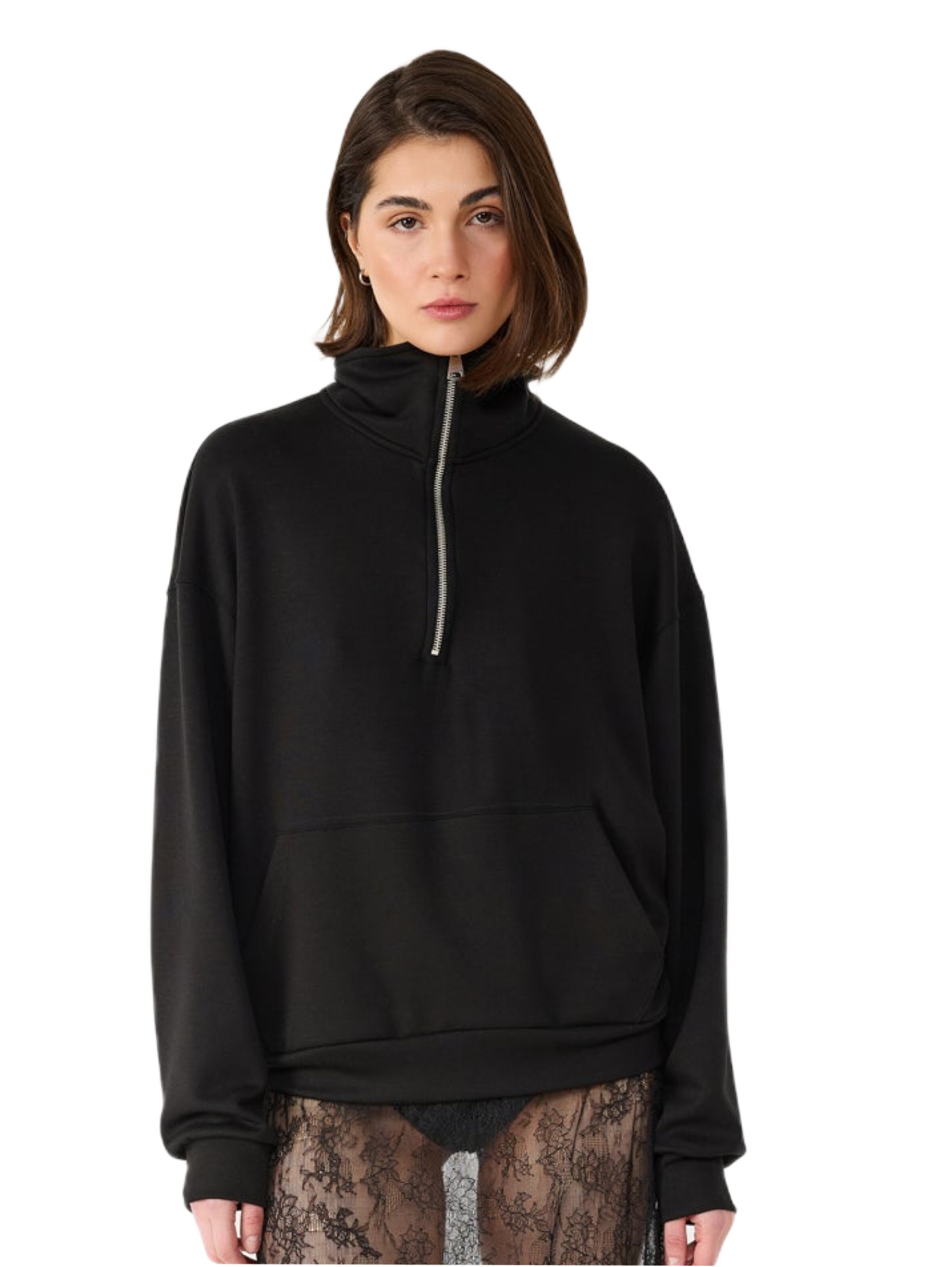 No Matter What Sweatshirt in Zwart: voorkant