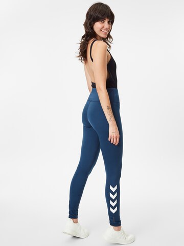 Hummel Skinny Sportovní kalhoty 'Tola' – modrá