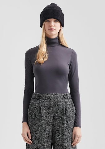 QS Shirt in Grau: Vorderseite