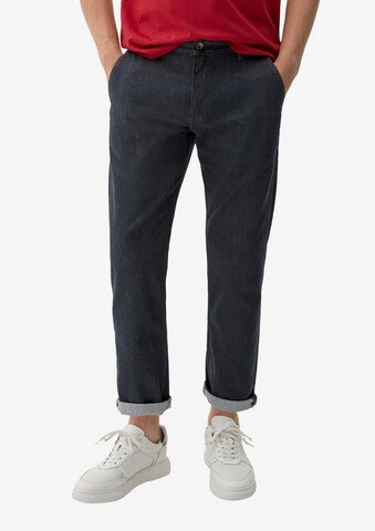 QS by s.Oliver Tapered Jeans in Blauw: voorkant