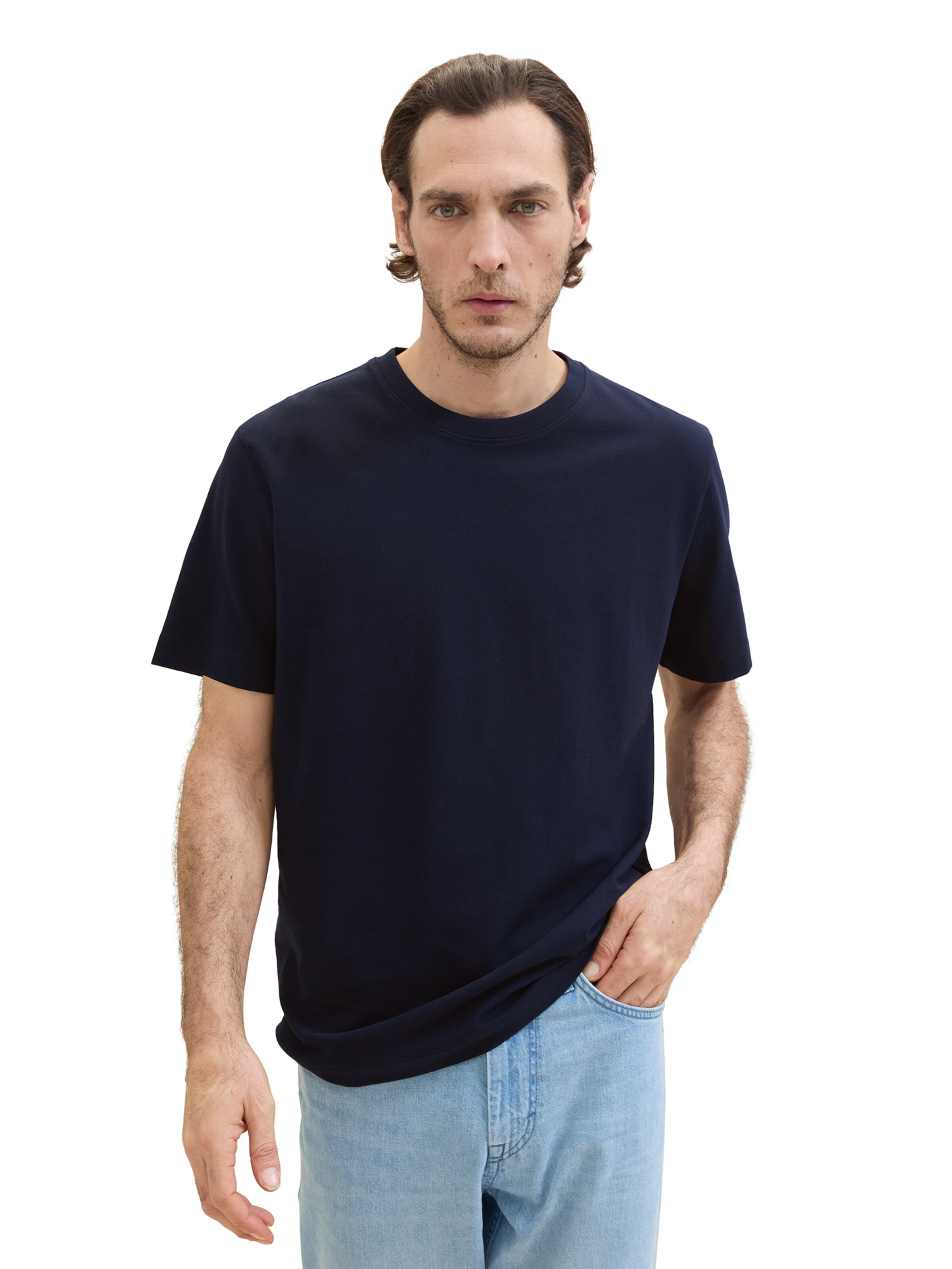T-Shirt TOM TAILOR en bleu : devant
