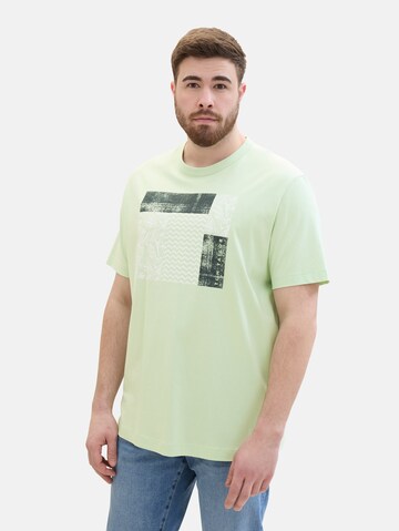 T-Shirt TOM TAILOR Men + en vert : devant