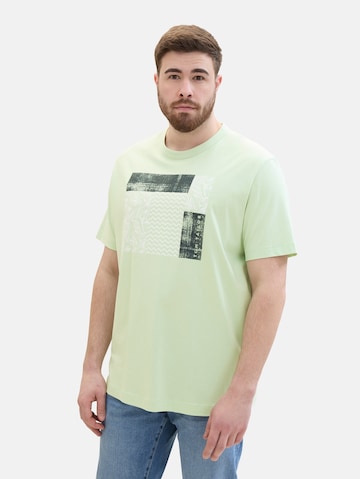 TOM TAILOR Men + Shirt in Groen: voorkant