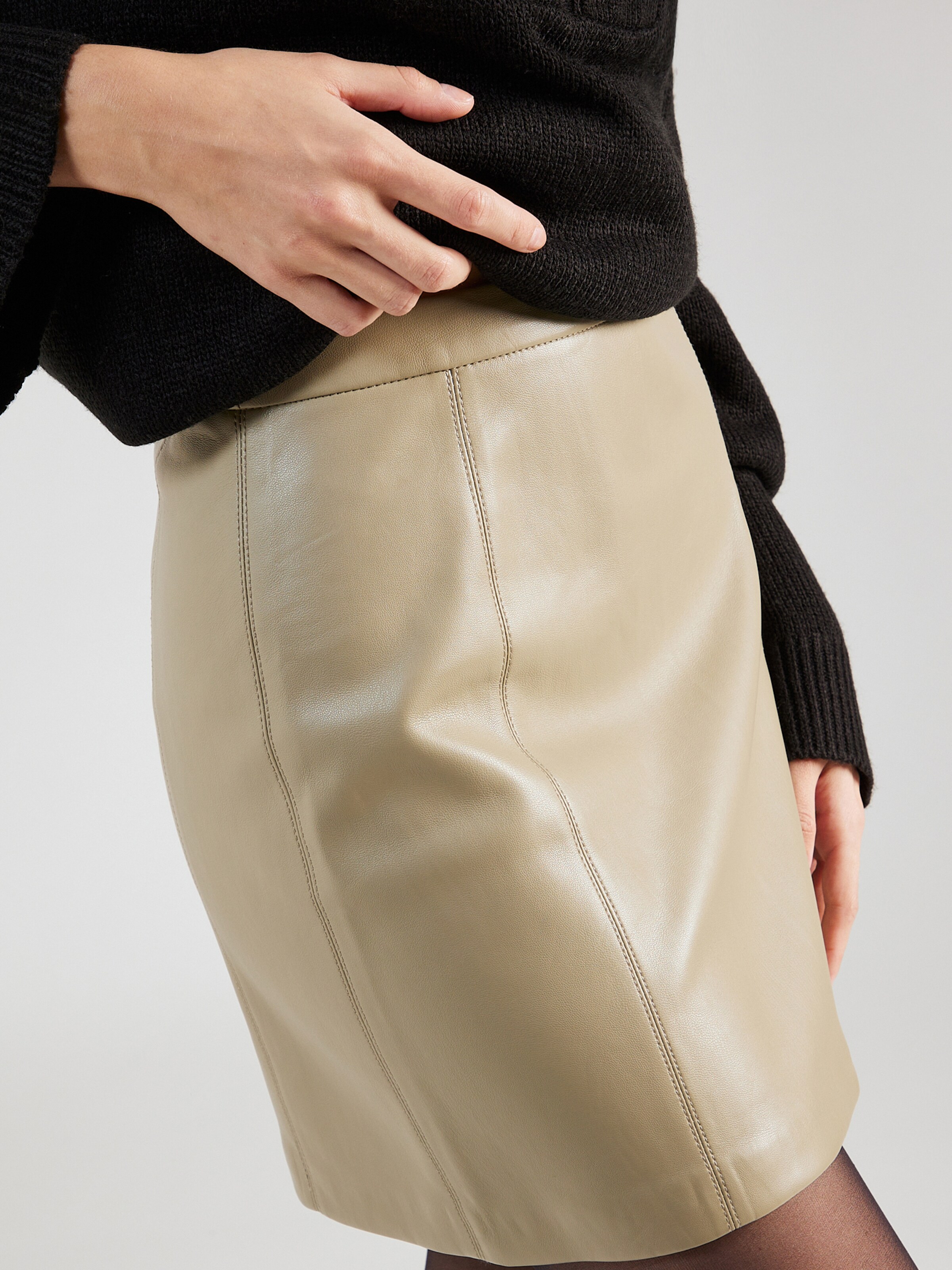 TOPSHOP Skirt in Khaki ABOUT YOU