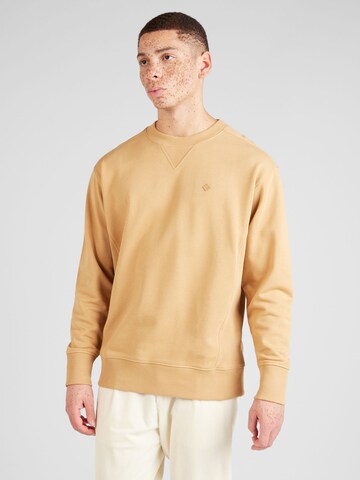 Sweat-shirt GANT en marron : devant