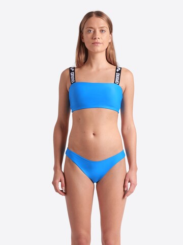 ARENA Bustier Bikini 'ELASTIC SOLID' - kék: elől