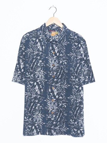 Caribbean Joe Button Up Shirt in XL in Blue: front