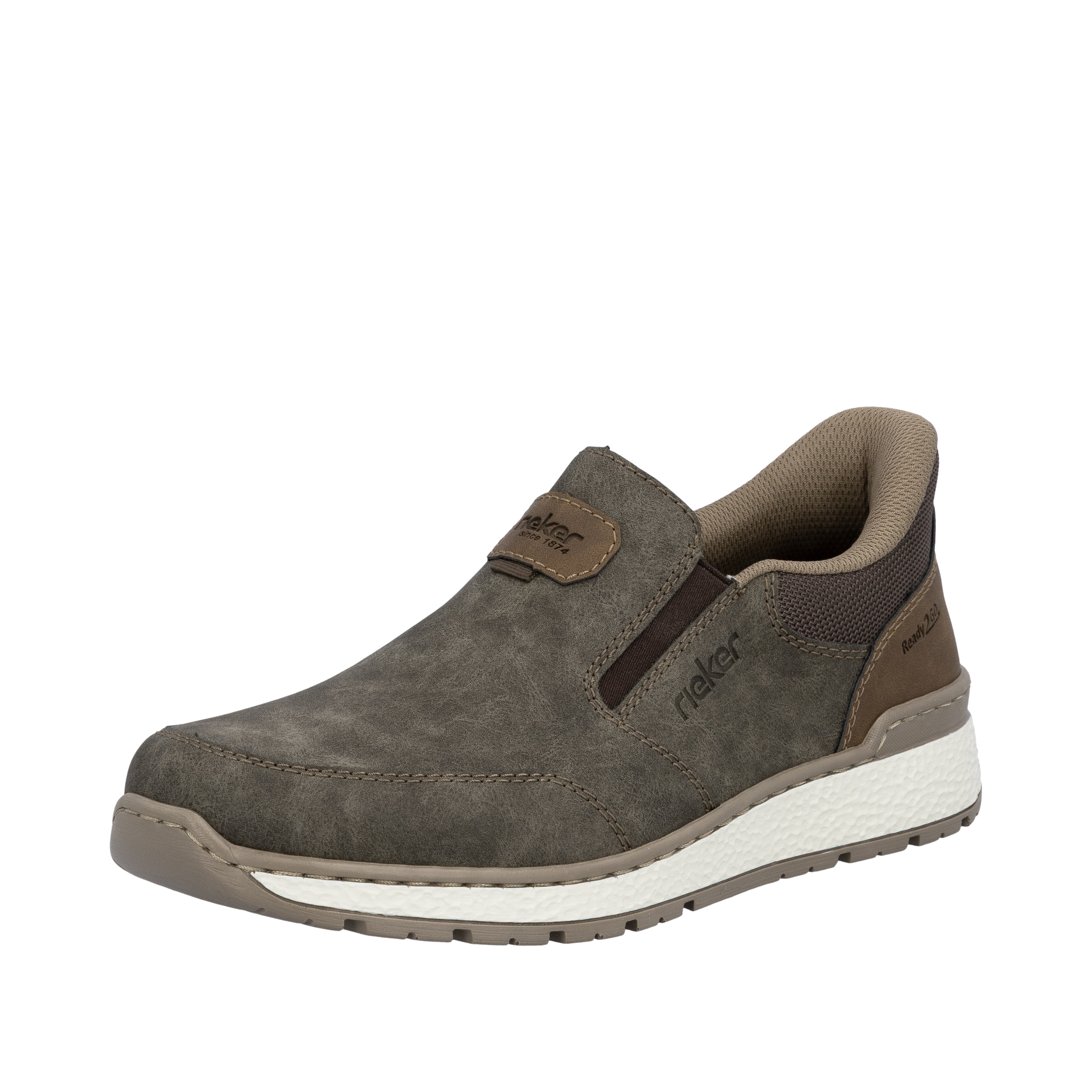Slip on Rieker en marron : devant