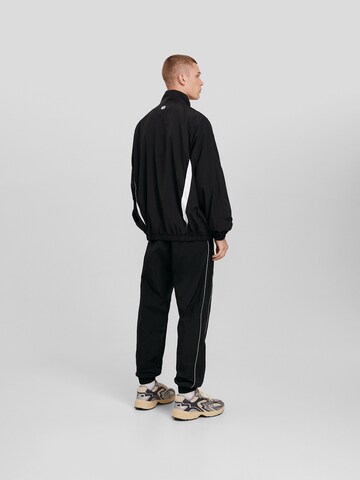 Bershka Regular Trousers in Black