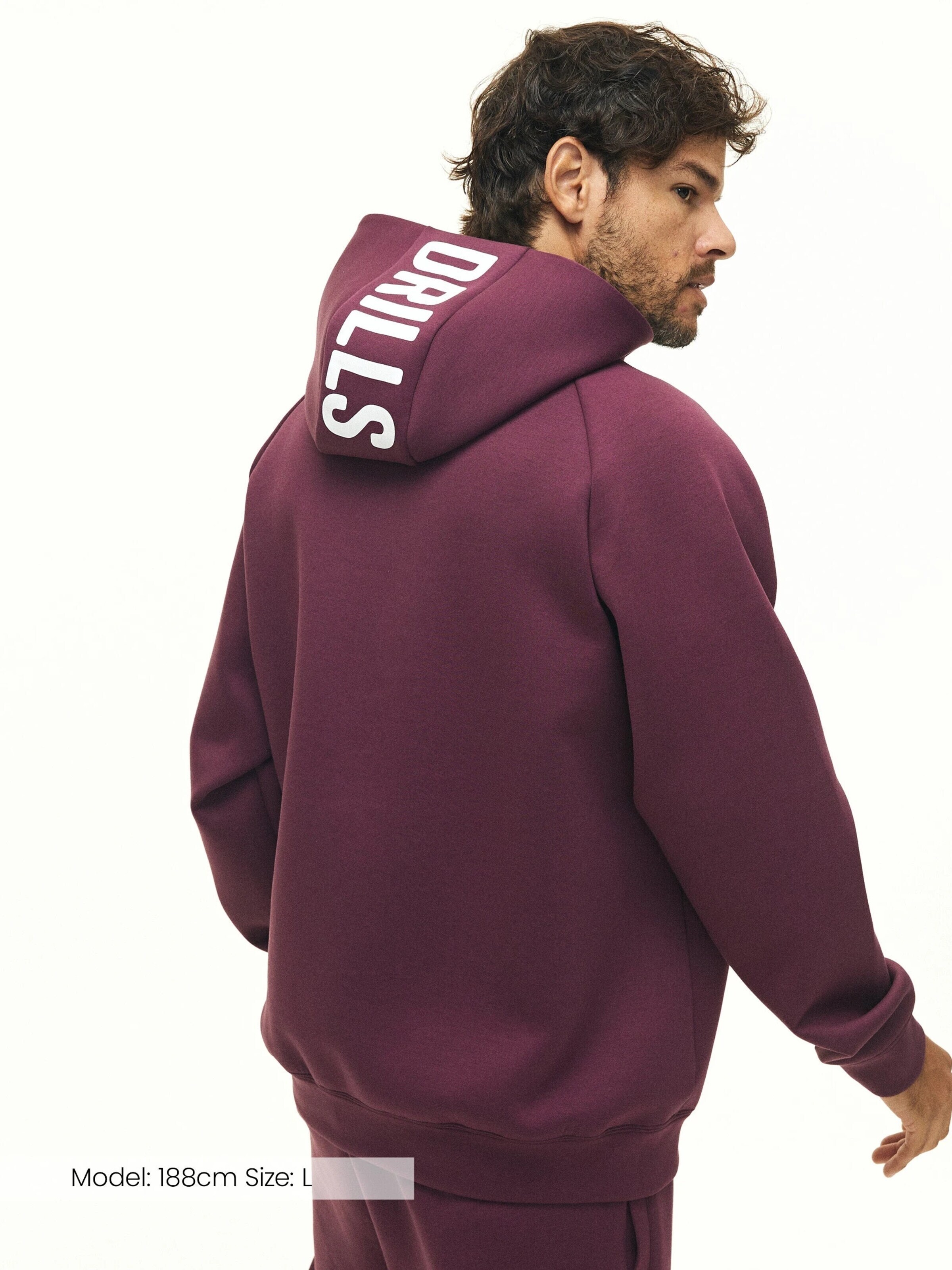 Pullover 'RECREATION Scuba Hoodie' di DRILLS Apparel in rosso