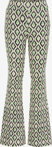 WE Fashion Flared Leggings in Green: front