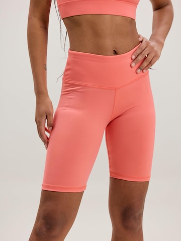 Hey Honey - Leggings 'Biker' en naranja: frente