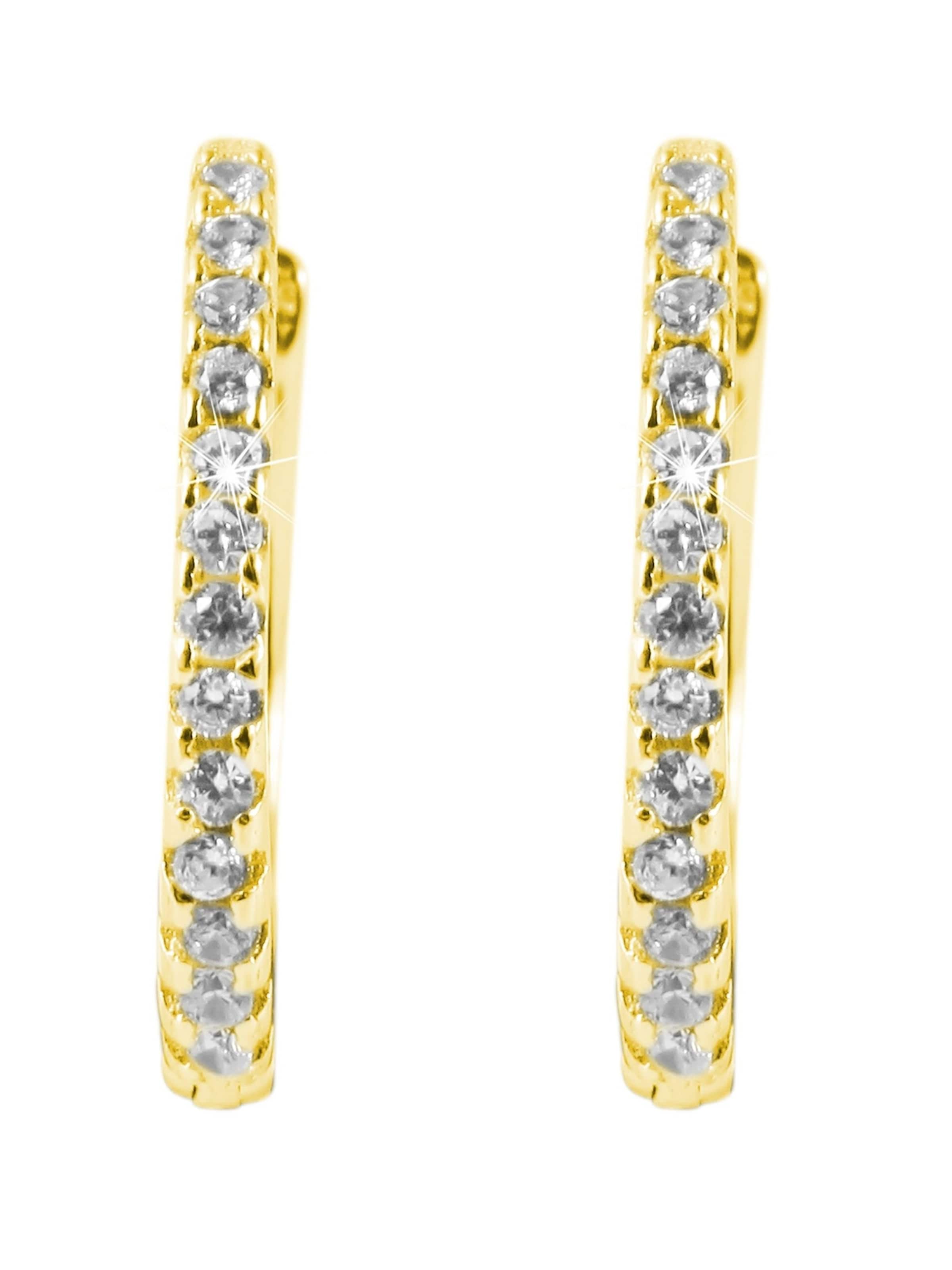 Akzent Ohrringe 'Finja, 925 Sterlingsilber, langlebig'‌‌‌‌ in Gold