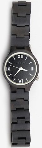 Wave Hawaii Analoog horloge ' Ebenholz ' in Zwart