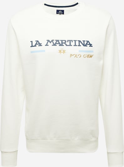 La Martina Sudadera en marino / azul claro / oro / offwhite, Vista del producto