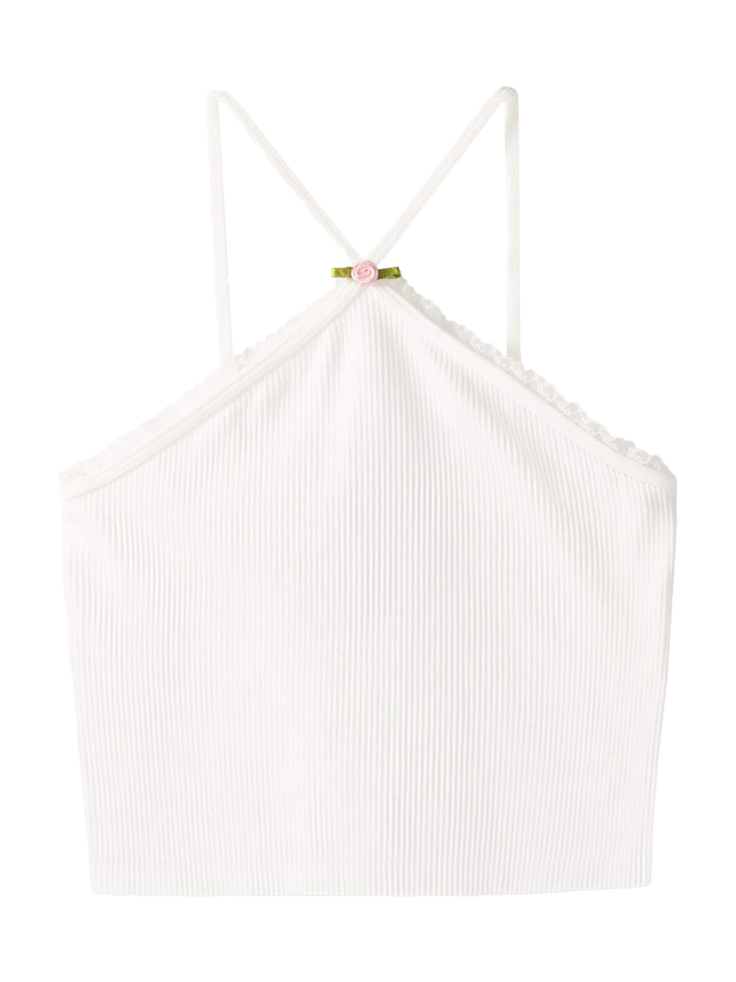 Bershka Top - Biela: predná strana