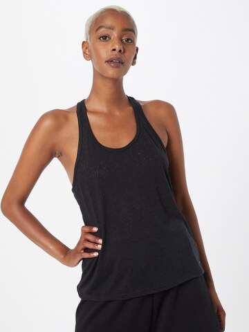 Marika Sports Top in Black: front