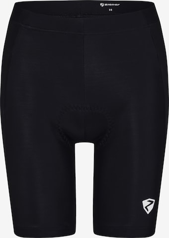 ZIENER Regular Radlerhose 'NILEA-Z X-Function' in Schwarz: Vorderseite
