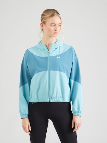 Veste de sport 'Rival' UNDER ARMOUR en bleu : devant