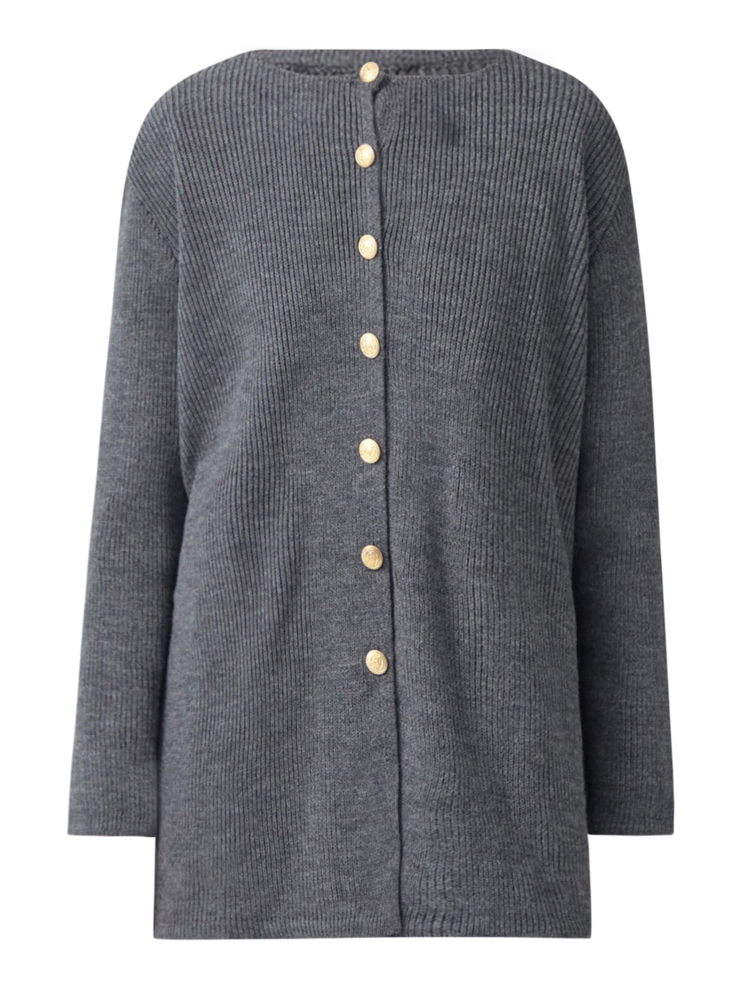 Touche Prive Trui in Grijs: voorkant