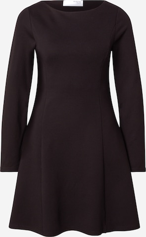 juoda SELECTED Suknelė 'SLFCARNA-SHELLY': priekis