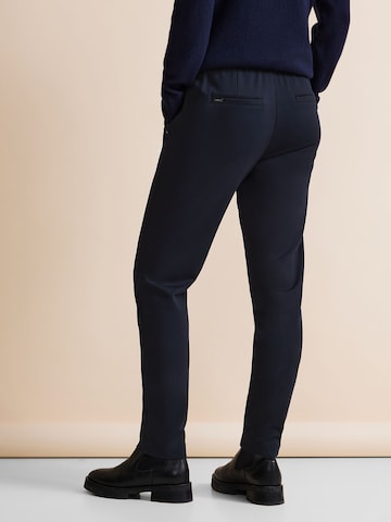 STREET ONE Slimfit Hose 'Bonny' in Blau