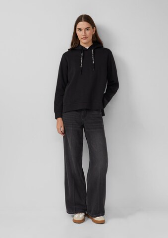 s.Oliver Sweatshirt in Schwarz