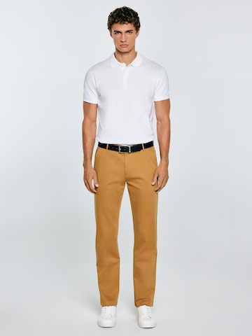 BIG STAR Regular Chino Pants 'Trevor' in Brown