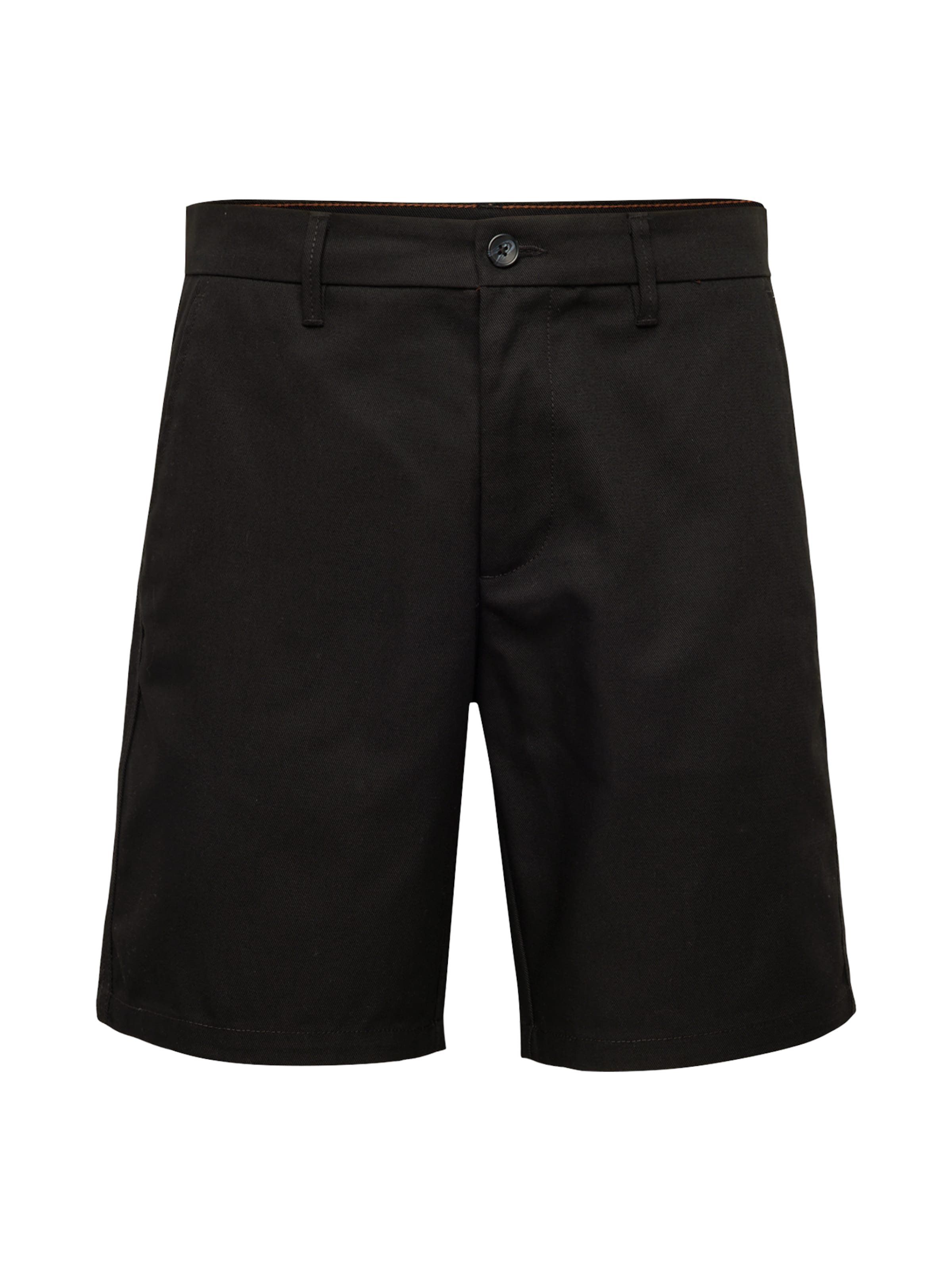 Only & Sons Loosefit Παντελόνι τσίνο 'EDGE-ED' σε μαύρο: μπροστά