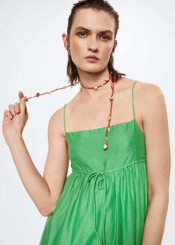 Robe 'Zamora' MANGO en vert