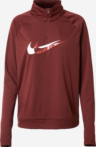 NIKE Athletic Sweatshirt in Brown: front