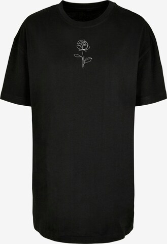 Merchcode T-Shirt 'Rose' in Schwarz: predná strana