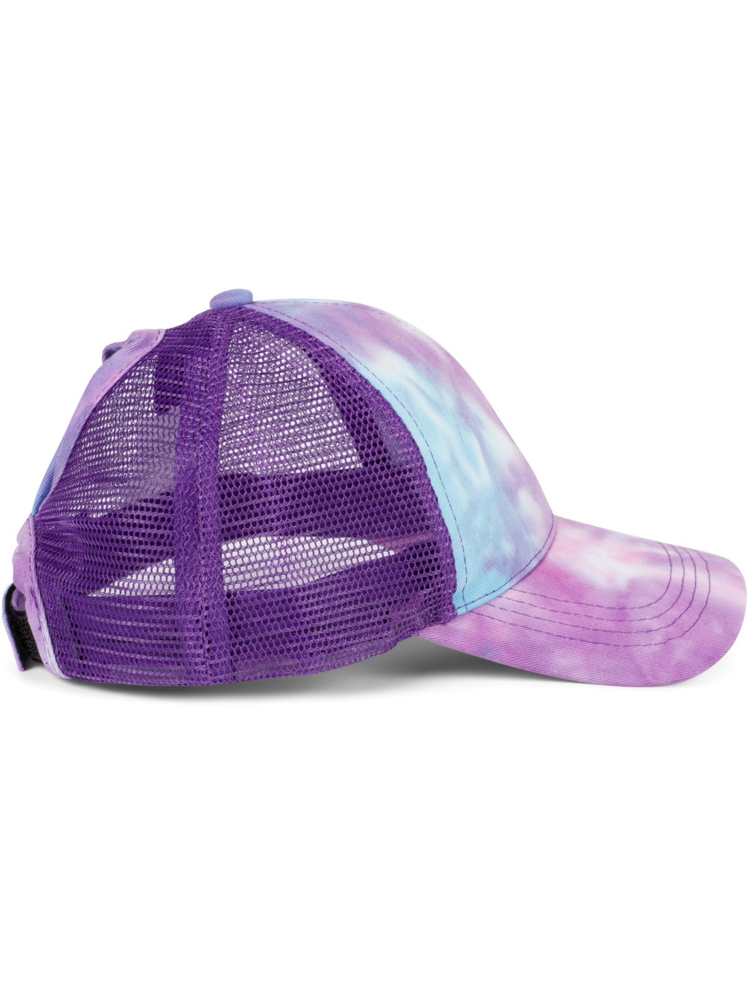 styleBREAKER Cap 'Ponytail Baseball Cap Batik mit Mesh Einsatz' in Blue