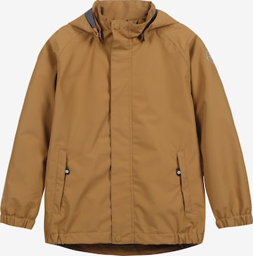 COLOR KIDS - Chaqueta funcional 'Shell' en marrón: frente