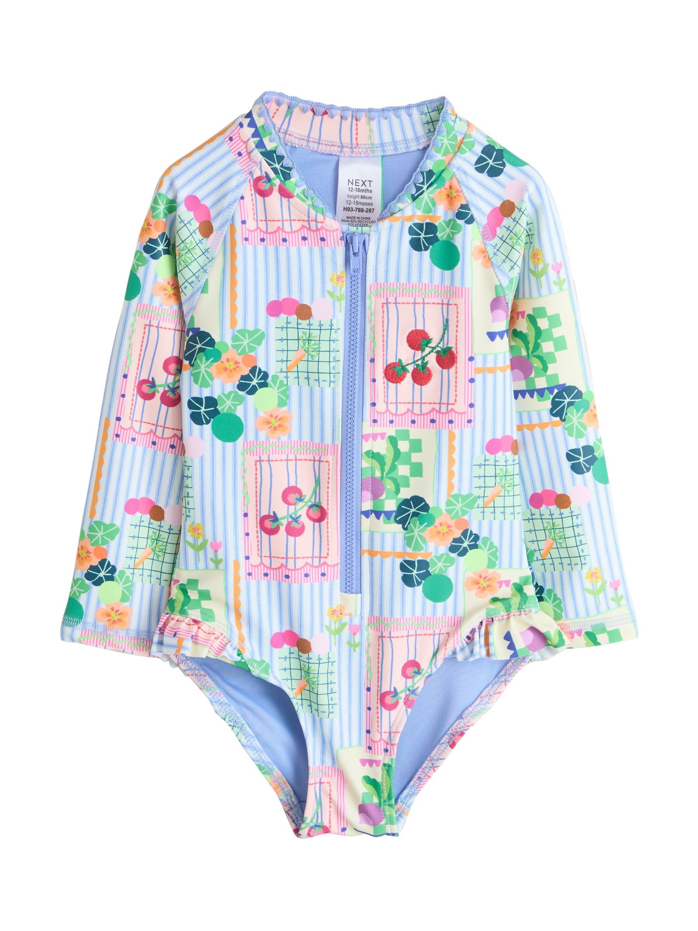 Next Badeanzug in hellblau / mischfarben, Produktansicht