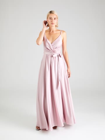 Robe de soirée SWING en rose : devant