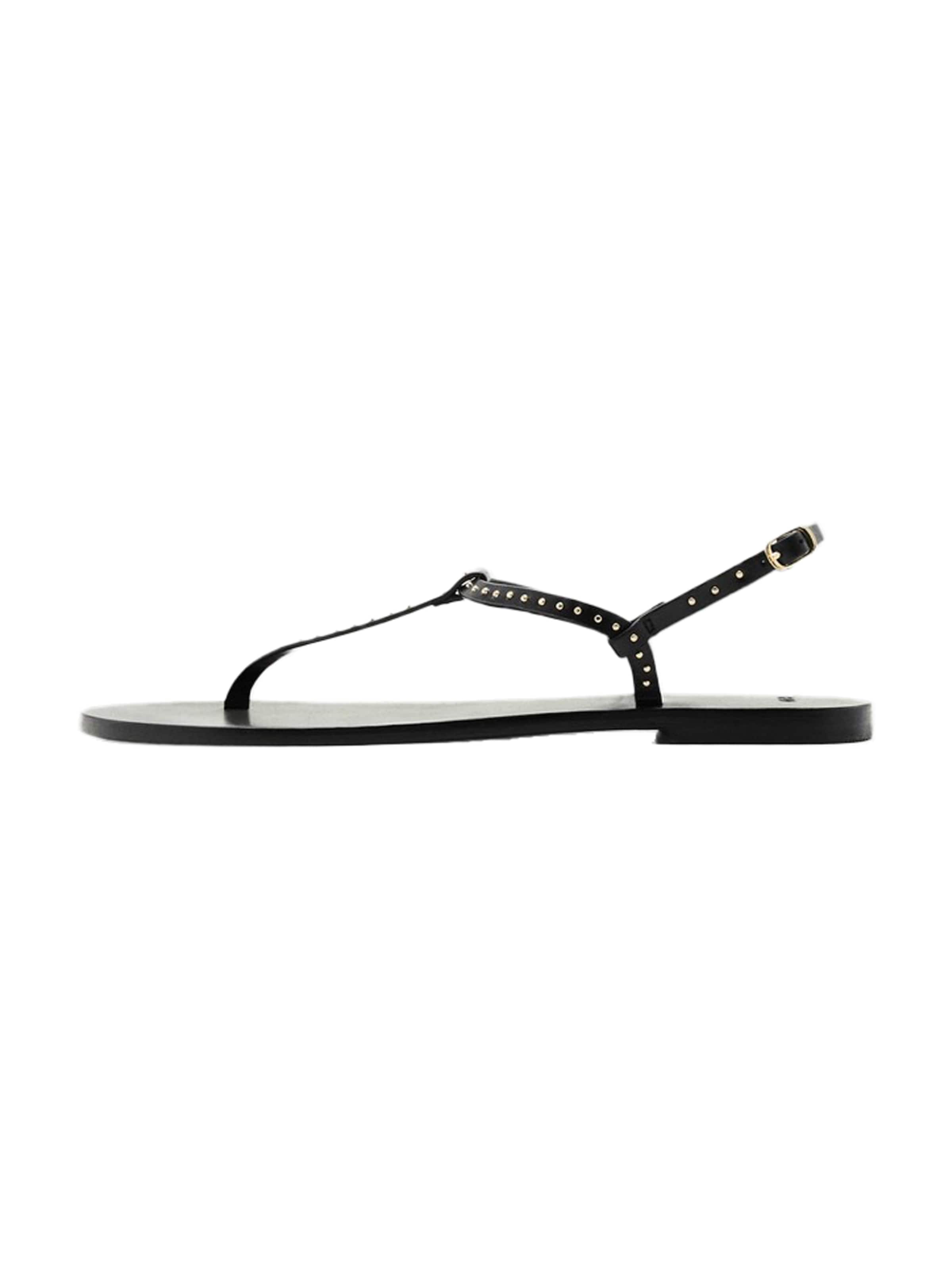 MANGO Japonki 'FIDA' w kolorze czarny: przód