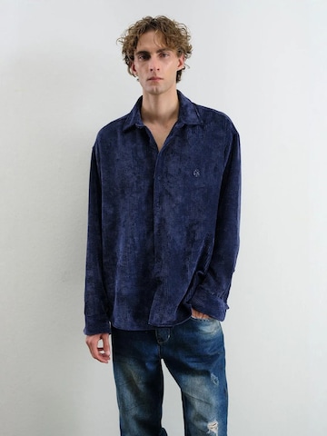 Comfort fit Camicia di Giesto in blu: frontale