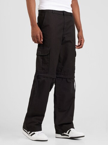 Loosefit Pantaloni cargo 'Yuri' di WEEKDAY in nero: frontale