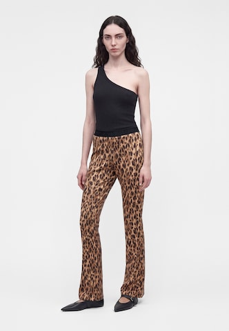 Marc Cain - Acampanado Pantalón en marrón: frente