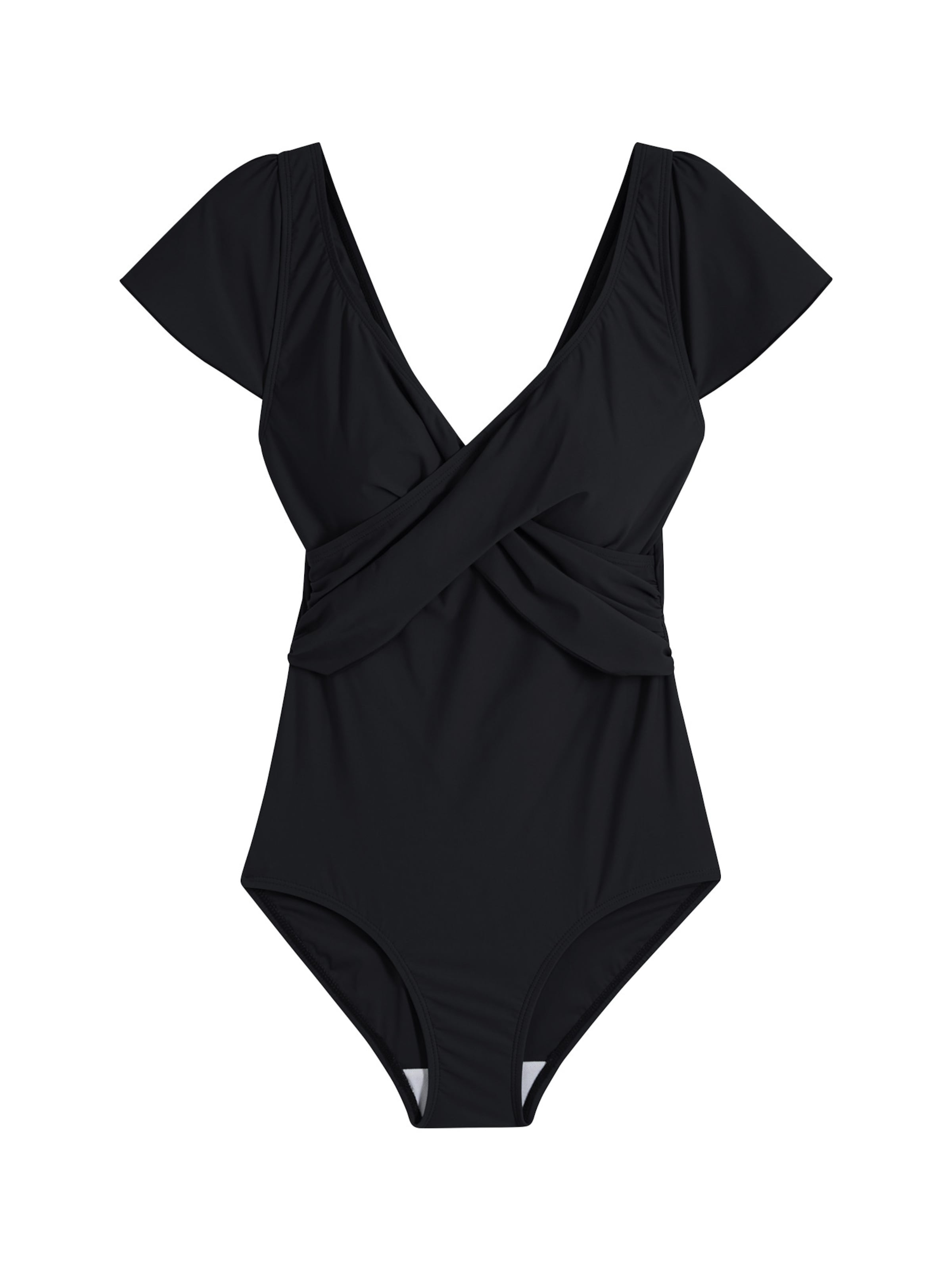 bonprix Klassiek Shaping-badpak in Zwart: voorkant